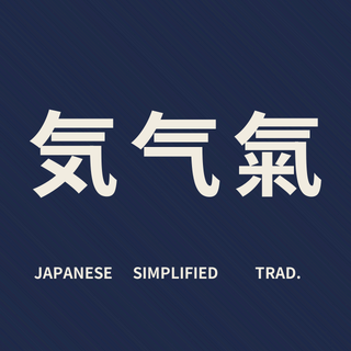 Sample: Ki or qi, air and spirit, three forms